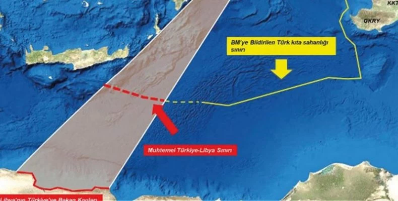 Πρόκληση εκτός ορίων από την Άγκυρα: Αλλάζουν τη γεωγραφία της Κρήτης & διεκδικούν κοινή ΑΟΖ με τη Λιβύη – Δείτε τον χάρτη